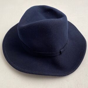 Bailey navy LiteFelt wool fedora hat NWT